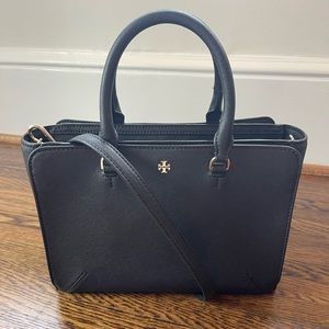Tory Burch Black Robinson Tote Bag